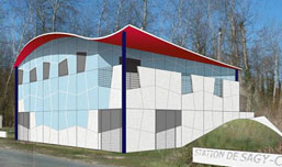Catherine Guyard architecture Esquisse station Sagy-Condécourt Val-d'Oise